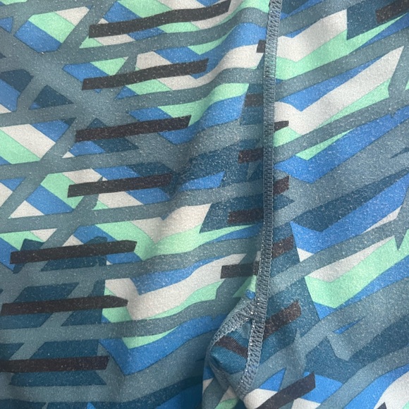 Blue Patterned Leggings - Picture 3 of 3